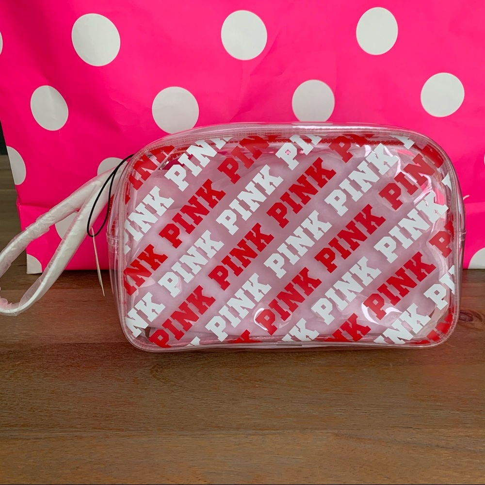NEW WITH TAGS PINK BEAUTY BAG